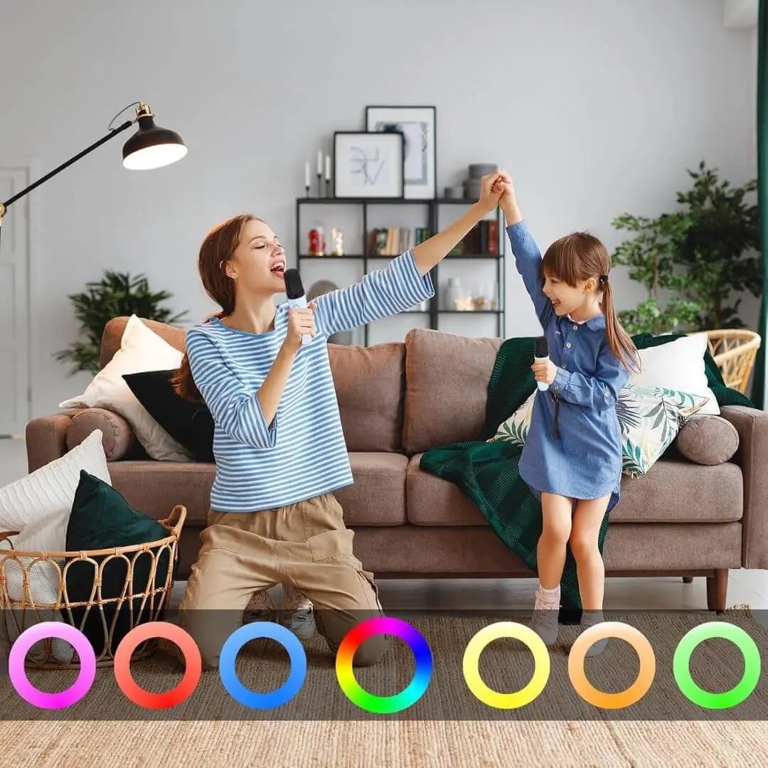 Karaoké Enfant Bluetooth avec Micro Sans Fil et LED – KidySound