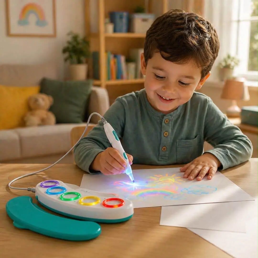 Jeu éducatif enfant – Stylo Magique Lumineux | Dessin sans tache dès 3 ans
