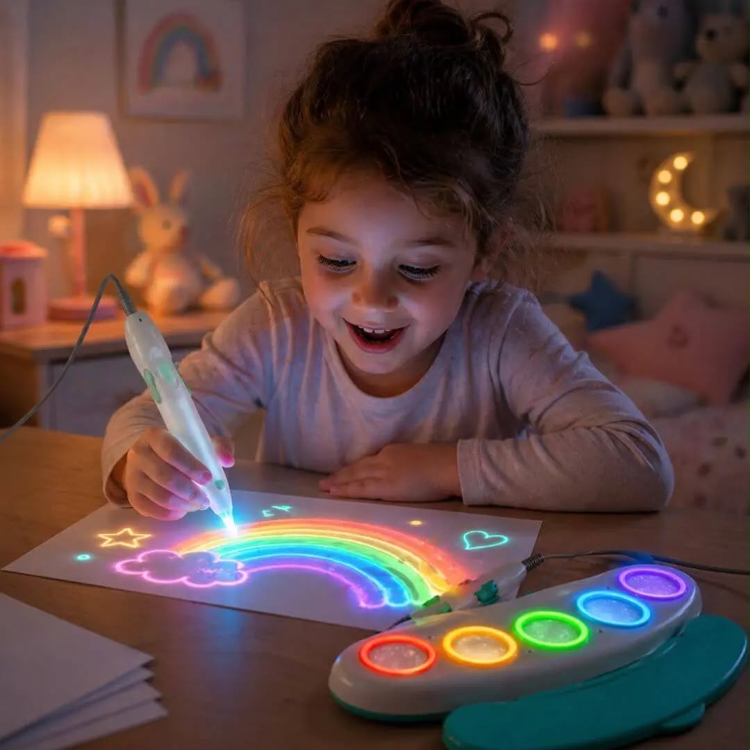 Jeu éducatif enfant – Stylo Magique Lumineux | Dessin sans tache dès 3 ans