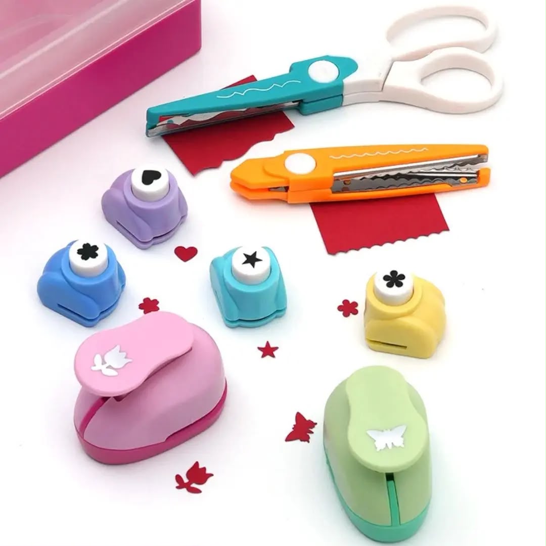 Kit Créatif Enfant – Mallette DIY de Découpage & Perforatrices