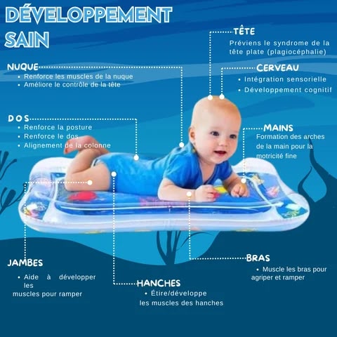 Tapis d'Éveil Aquatique Bébé – Univers Marin