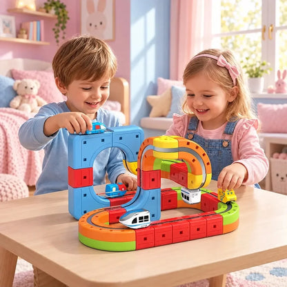 Circuit Train 3D Anti-Gravité – Jeu de Construction Enfant