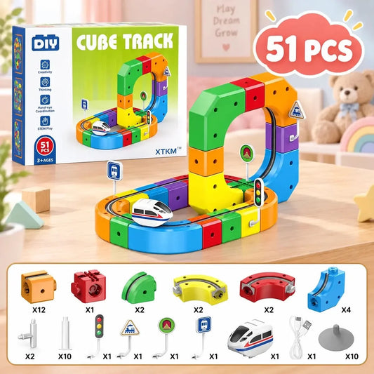 Circuit Train 3D Anti-Gravité – Jeu de Construction Enfant