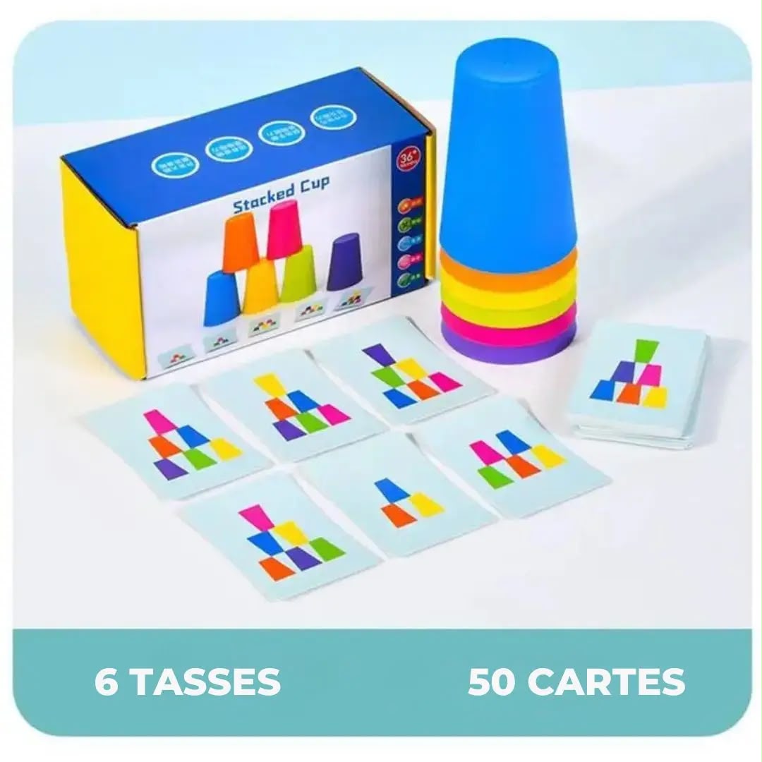 Jeu d'Empilement Éducatif – Défi des Couleurs