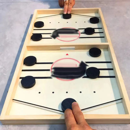 Family SlingPuck – Jeu de rapidité en bois pour toute la famille