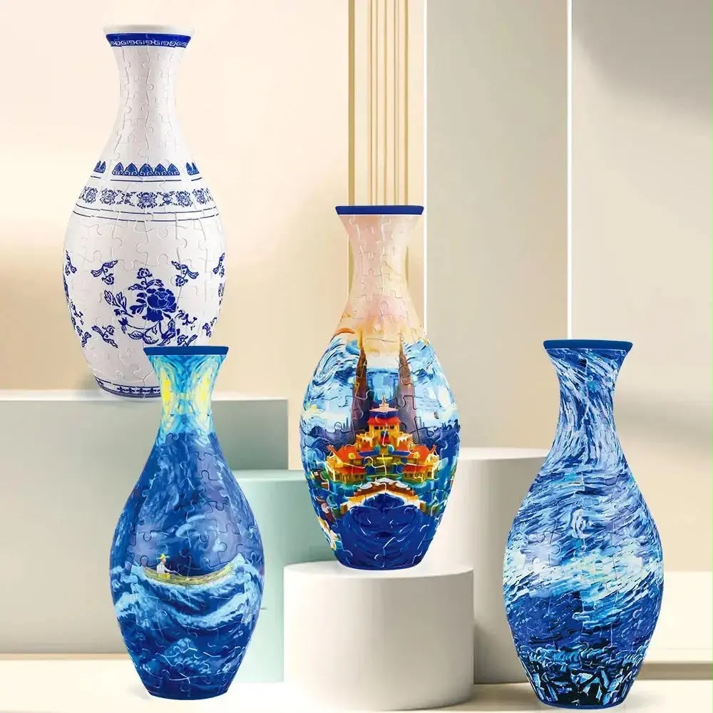 Puzzle 3D Vase – 160 Pièces à Assembler pour Enfant