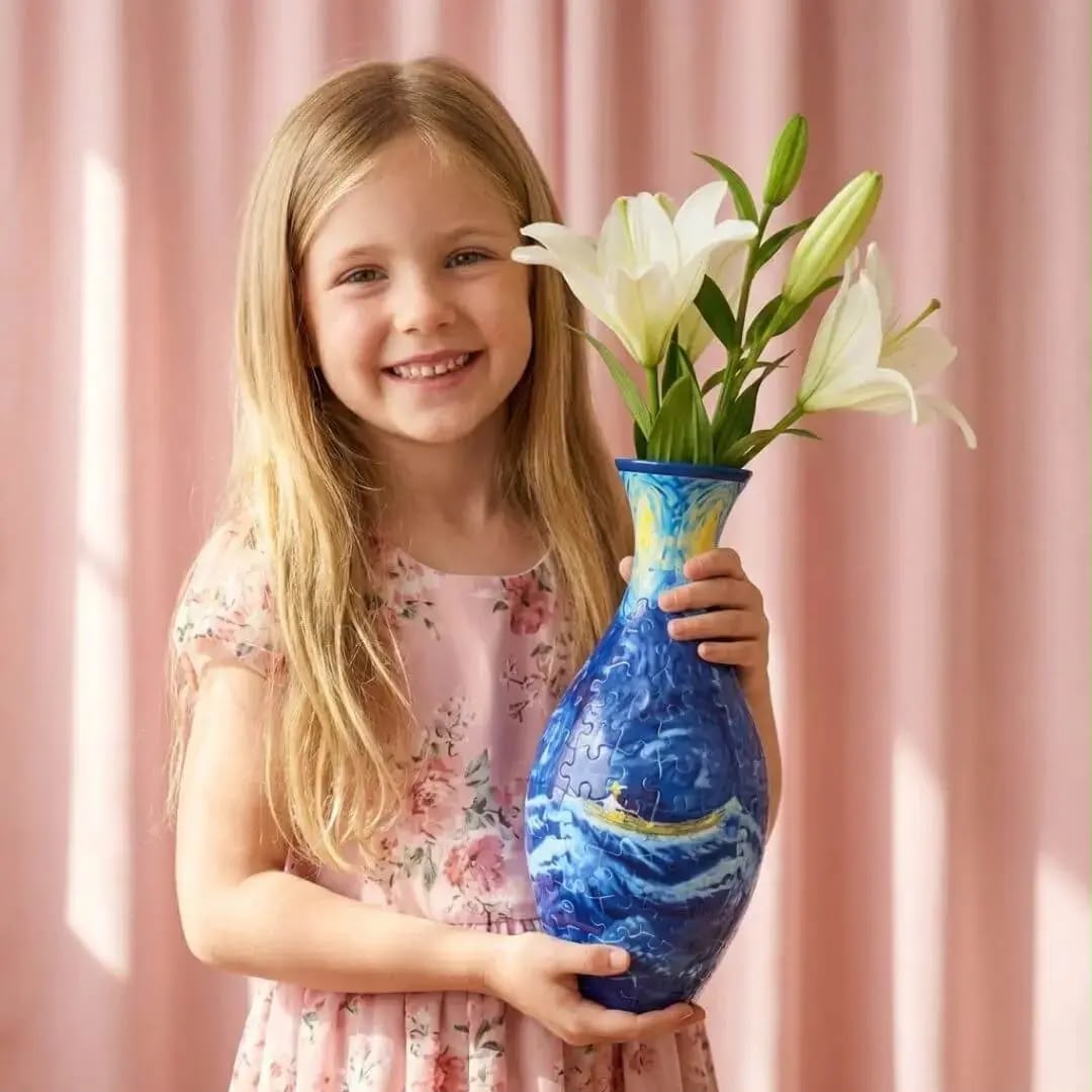 Puzzle 3D Vase – 160 Pièces à Assembler pour Enfant