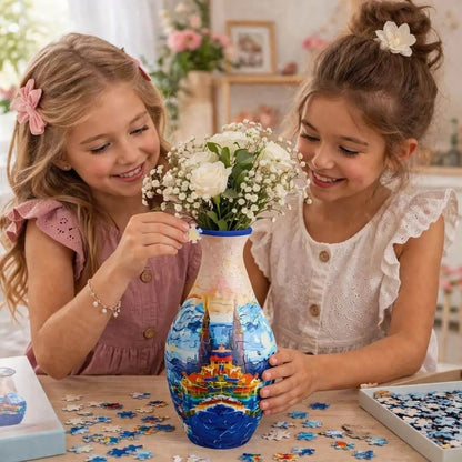 Puzzle 3D Vase – 160 Pièces à Assembler pour Enfant