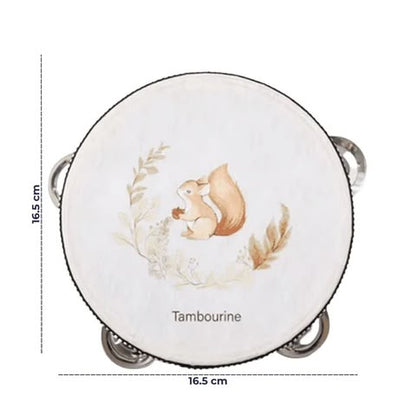 Tambourin enfant en bois – Éveil musical et sensoriel