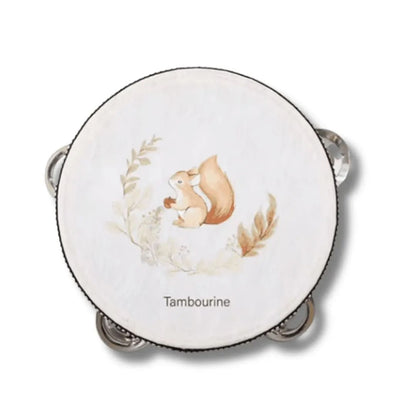 Tambourin enfant en bois – Éveil musical et sensoriel