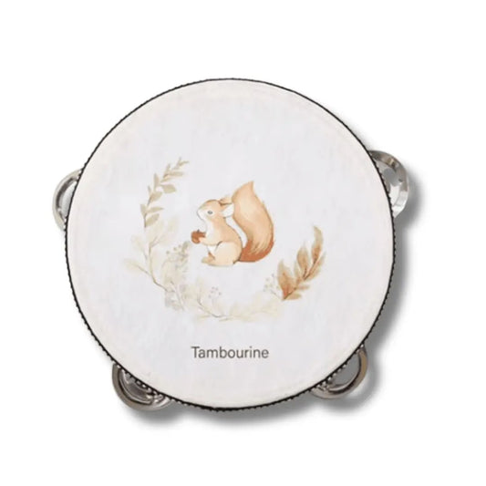 Tambourin enfant en bois – Éveil musical et sensoriel
