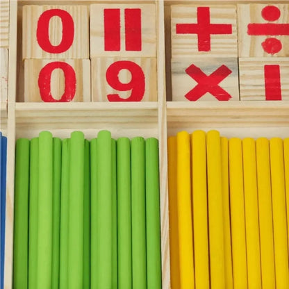 Bâtons de Comptage Montessori en Bois – Jeu Éducatif Enfant