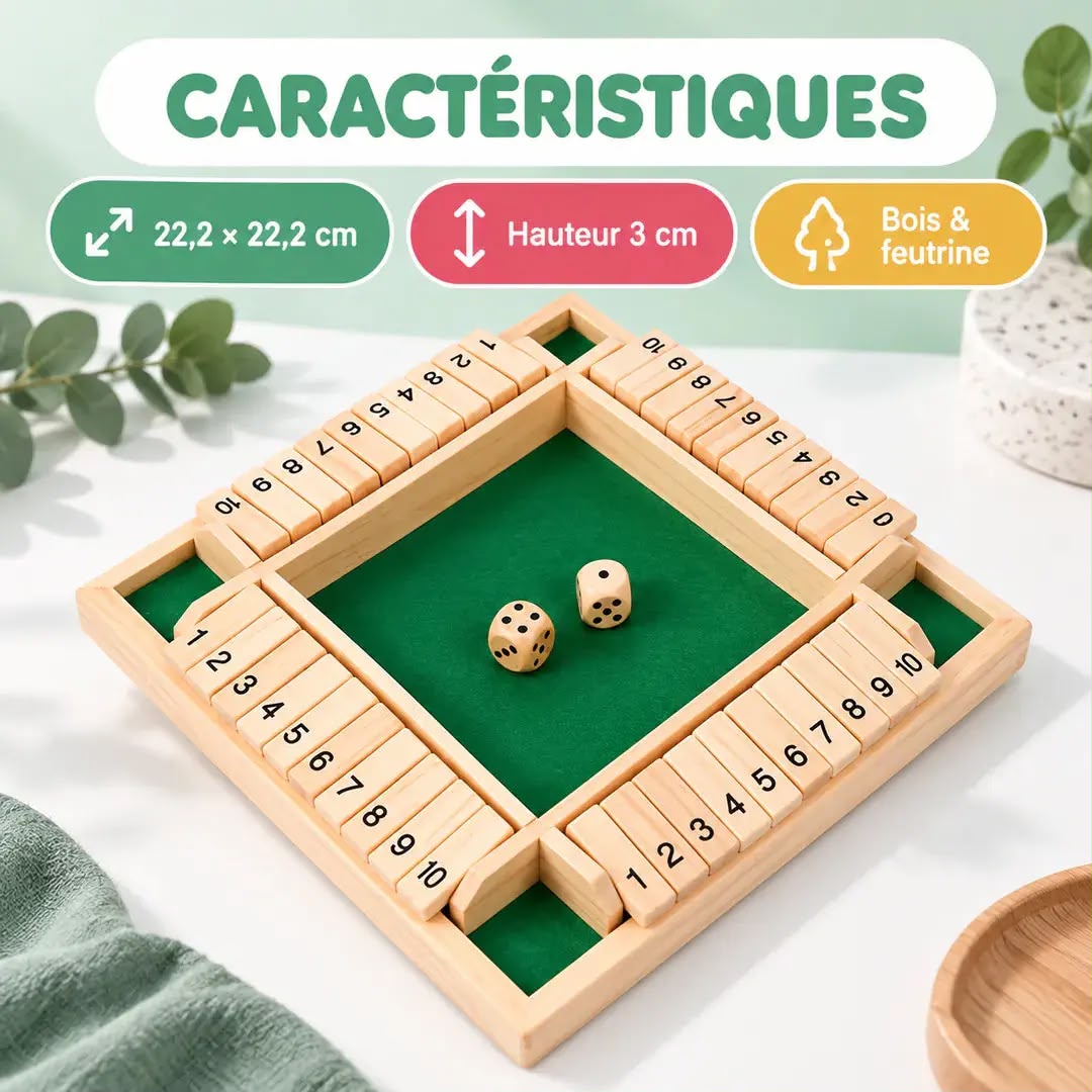 Jeu de Calcul en Bois Montessori – Le Chiffre Magique