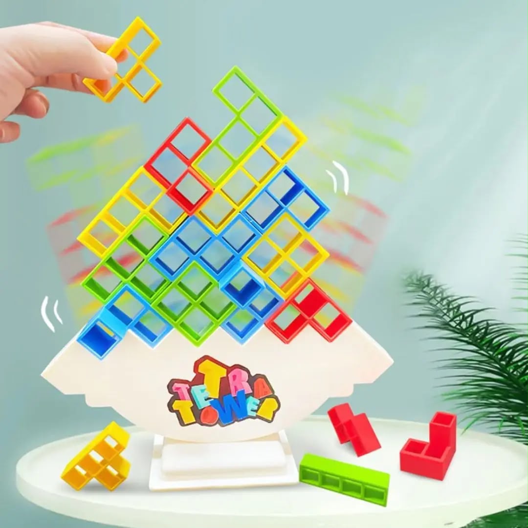 Jeu d'Équilibre et de Stratégie Enfant – TetraTower