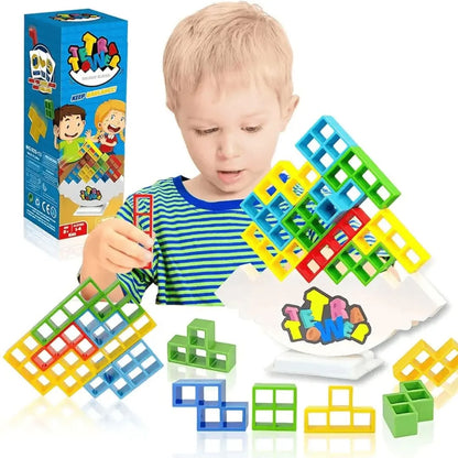 Jeu d'Équilibre et de Stratégie Enfant – TetraTower