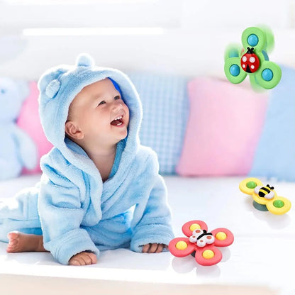 SpinnyFun – Jouet d'éveil rotatif à ventouse pour bébé