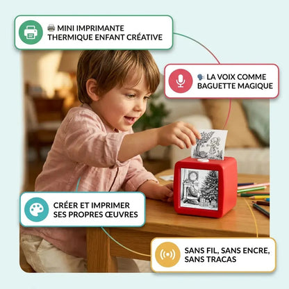 Imprimante thermique enfant sans encre – Créativité IA