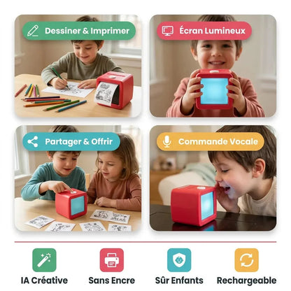 Imprimante thermique enfant sans encre – Créativité IA