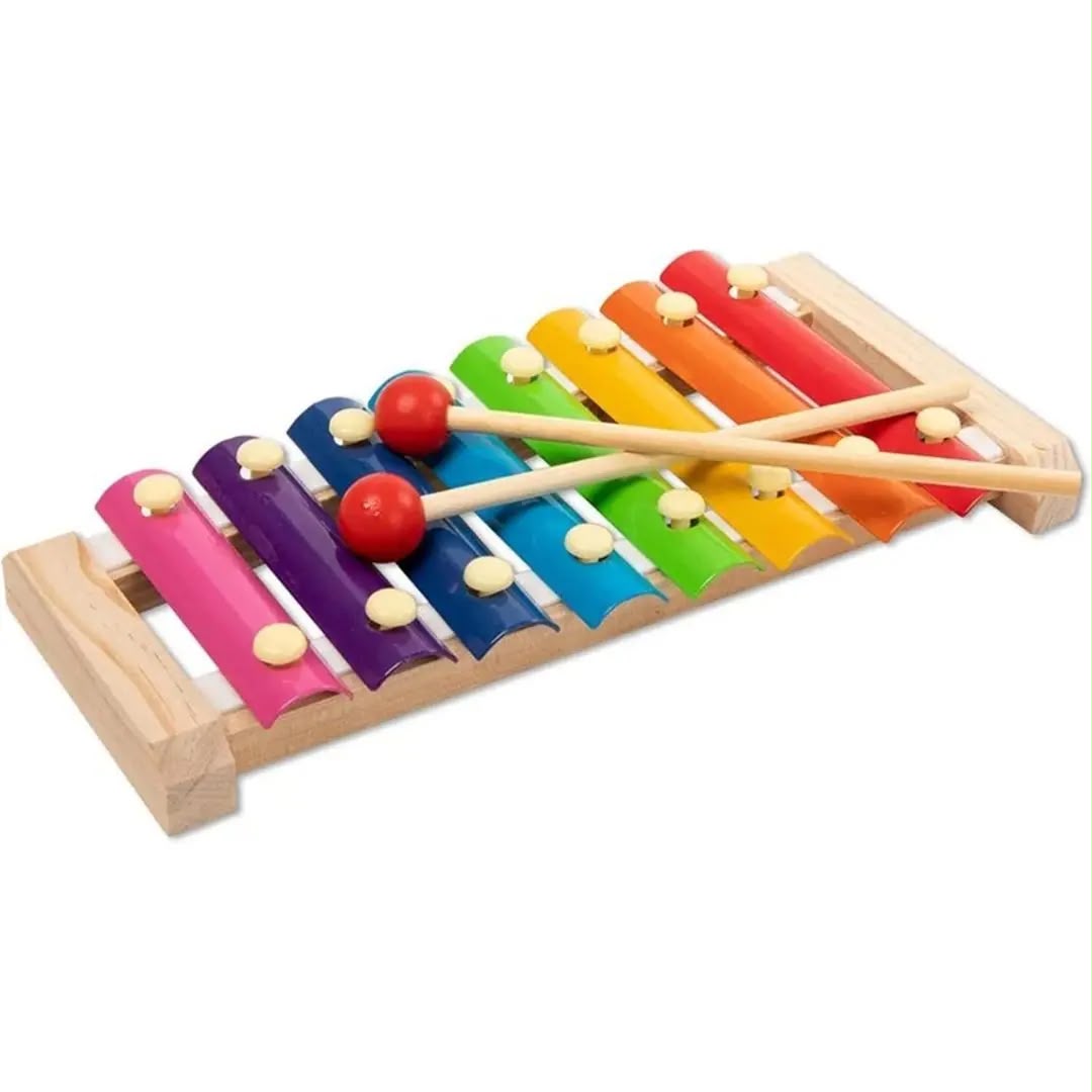 Xylophone en bois coloré 8 notes pour enfant