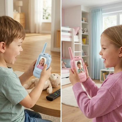 Talkie-walkie enfant avec caméra et écran vidéo – Lot de 2