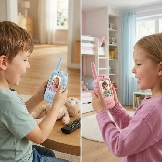 Talkie-walkie enfant avec caméra et écran vidéo – Lot de 2