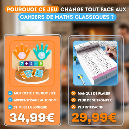 Jeu de comptage Montessori interactif pour apprendre les mathématiques aux enfants de manière ludique et éducative