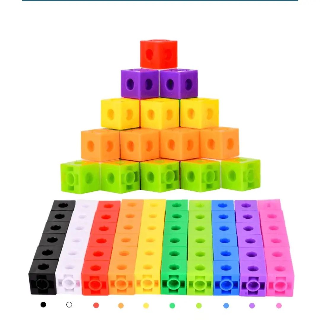 Jeu éducatif enfant Cube Magic Montessori avec blocs colorés permettant l'apprentissage des couleurs, des formes et de la logique