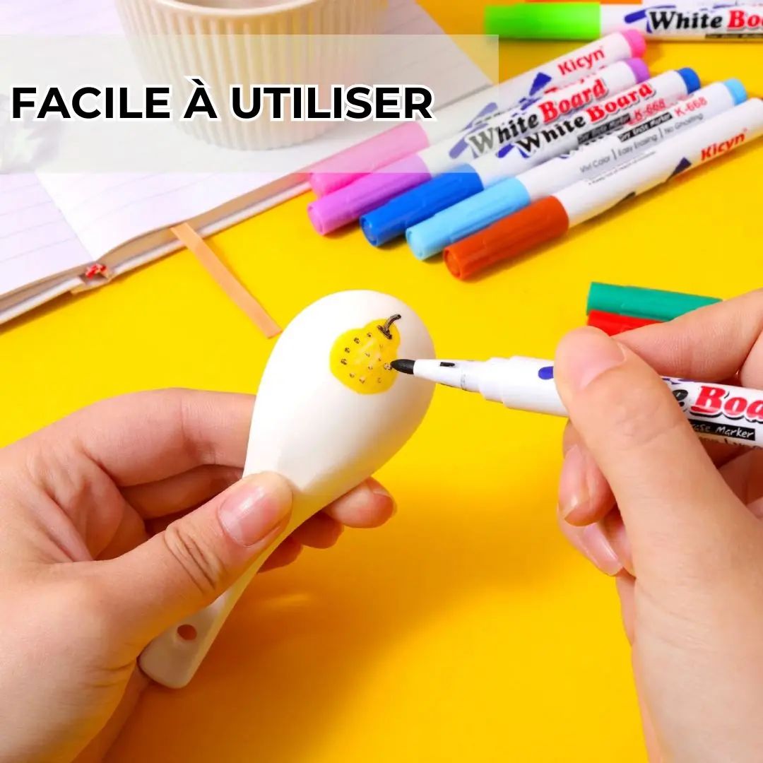 Jeu éducatif enfant facile à utiliser avec dessin sur cuillère magique pour activité créative