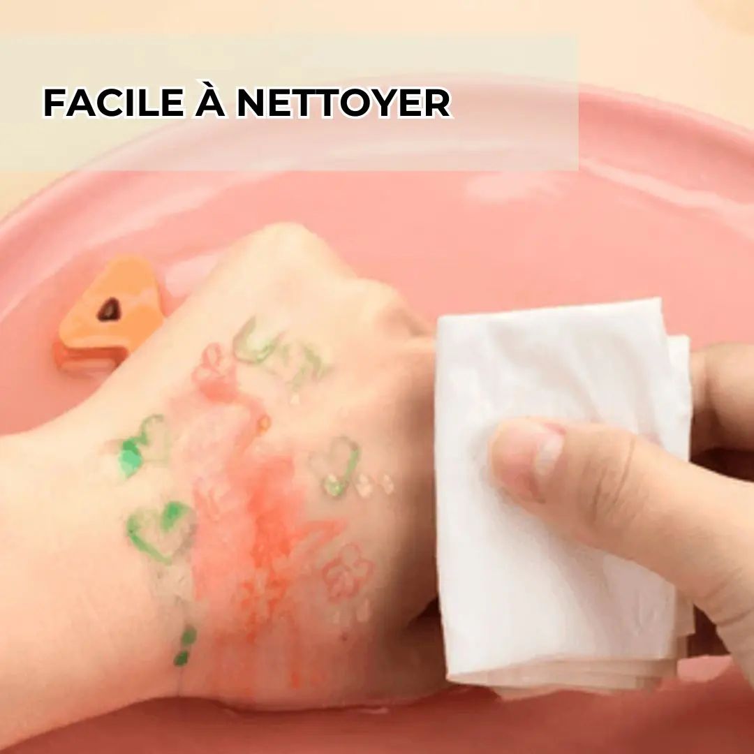 Jeu éducatif enfant avec feutres effaçables faciles à nettoyer pour une activité créative sans contrainte